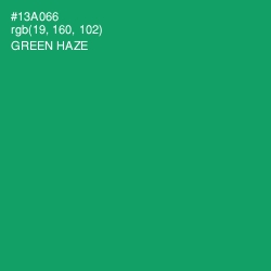 #13A066 - Green Haze Color Image